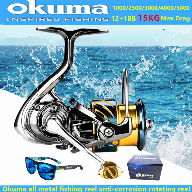 Shimano Reel Stradic - Okuma Całkowicie Metalowy Kołowrotek Wędkarski 12+1BB
