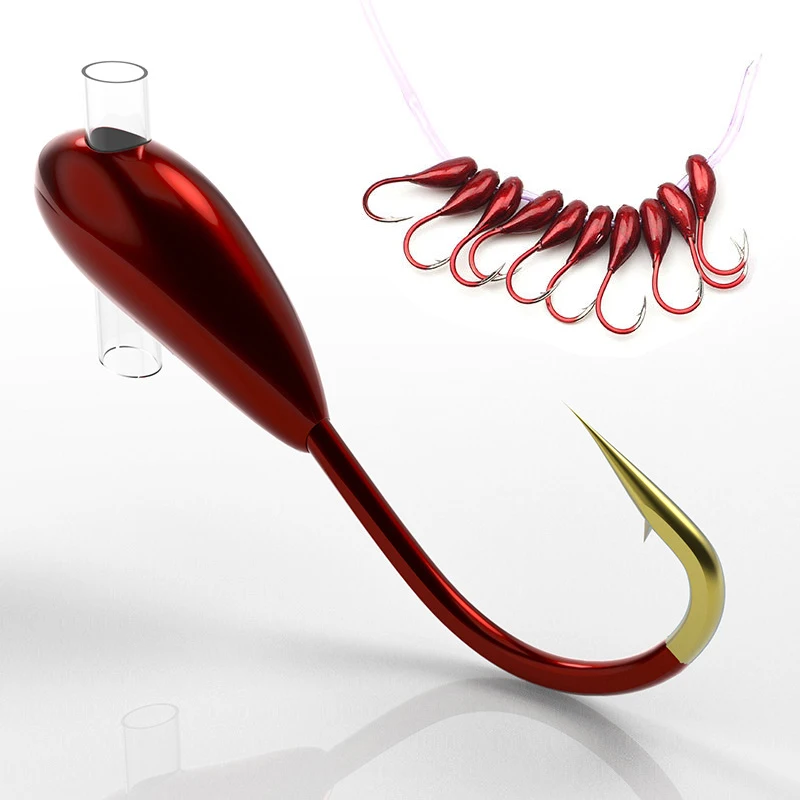 Fishing Hook Barbless - 10/20 szt. Zimowy haczyk do wędkowania