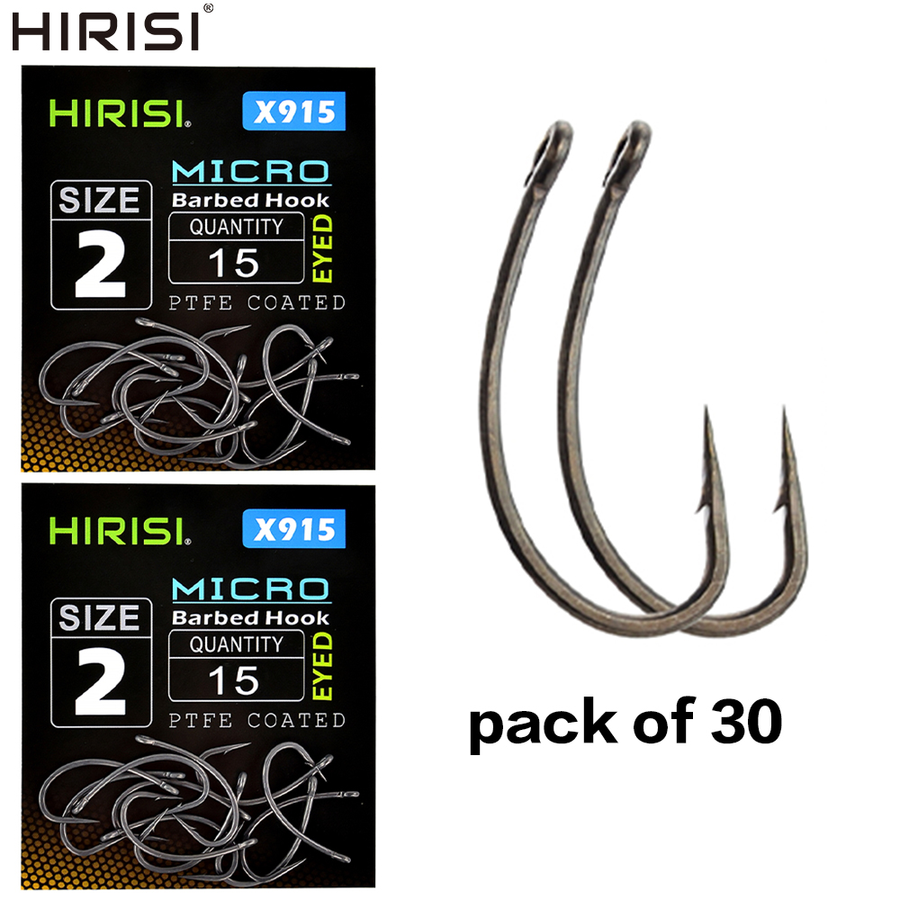 Fishing Hook Barbless - Hirisi 30x haczyki na karpia z