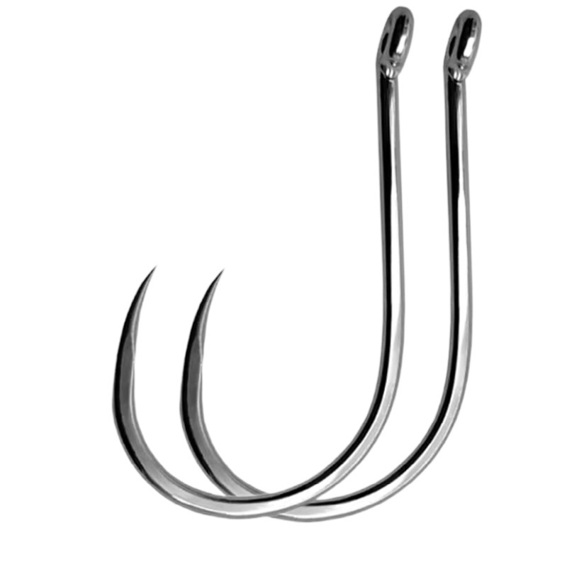 Fishing Hook Barbless - 100 Pcs #1-#10 Freshwater Fishing Hooks