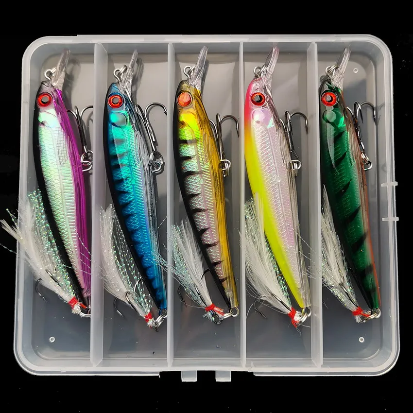 Fishing Hook Box - 5 sztuk/pudło Laser 3D Eyes Bionic