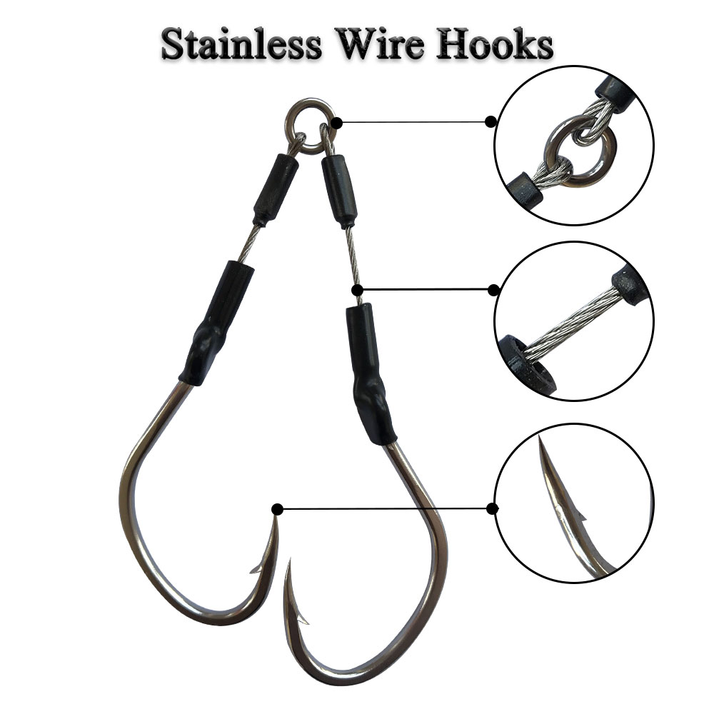 2 pary/worek powolny szybki ha – Fishing Hook Assortment recenzja i cena