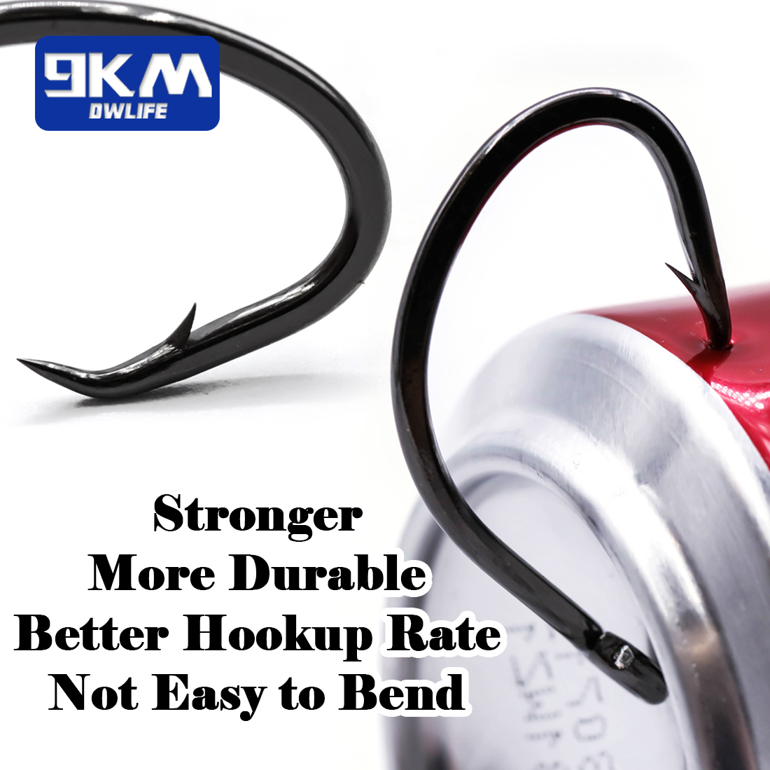 9KM Circle Hooks 25~50Pcs Salt – Fishing Hook Barbless recenzja i cena