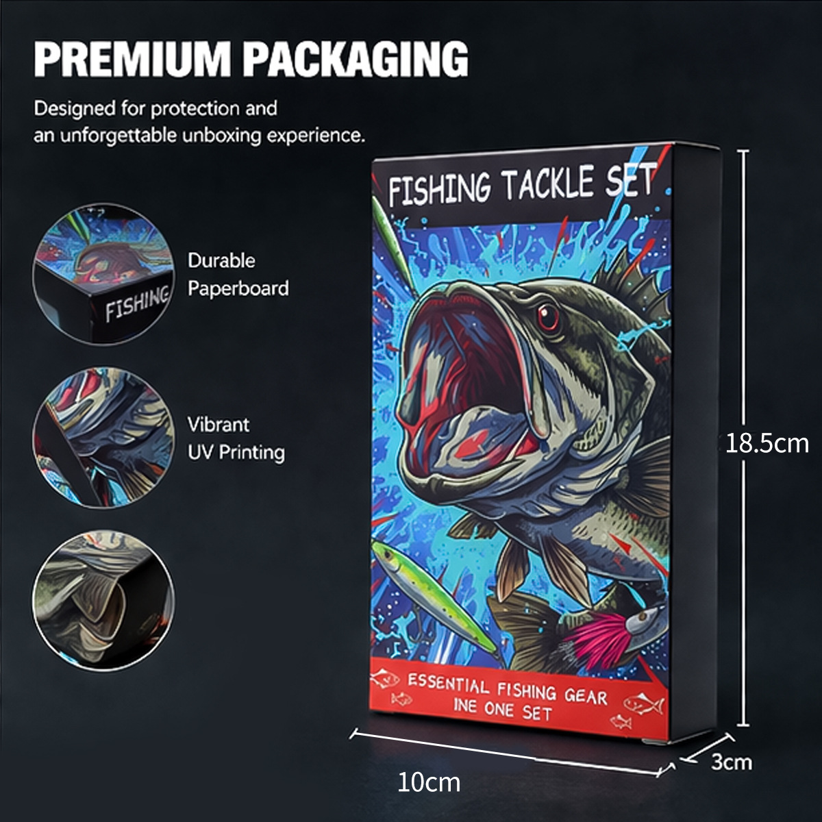 Kompletny zestaw przynęt wędka – Fishing Hook Box recenzja i cena